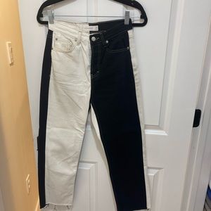 Op shop 2 tone denim